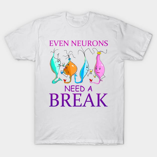 Even Neurons Need a Break: Chill Mode T-Shirt by LavalTheArtist